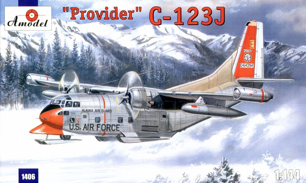 Amodel 1406 - 1:144 C-123J 'Provider' USAF aircraft - Neu