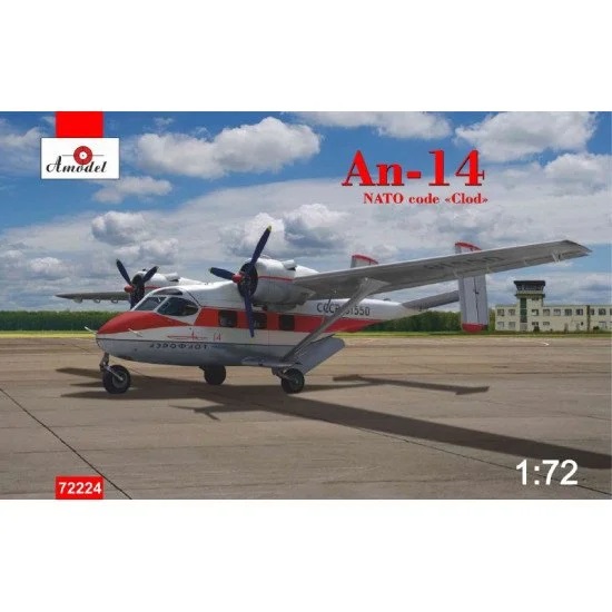 Amodel  AMO72224 - 1:72 Antonov An-14 NATO code "Clod - Neu