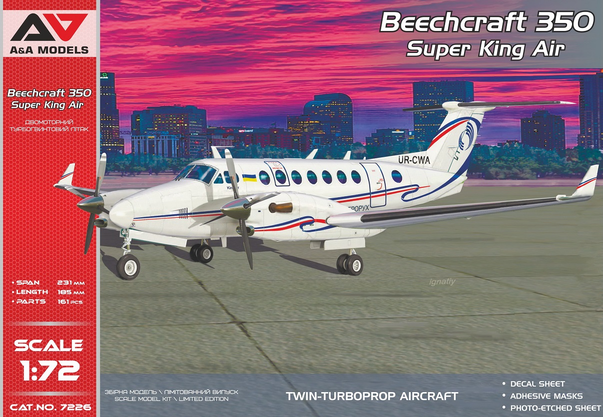 Modelsvit AAM7226 - 1:72 Beechcraft 350 King Air - Neu