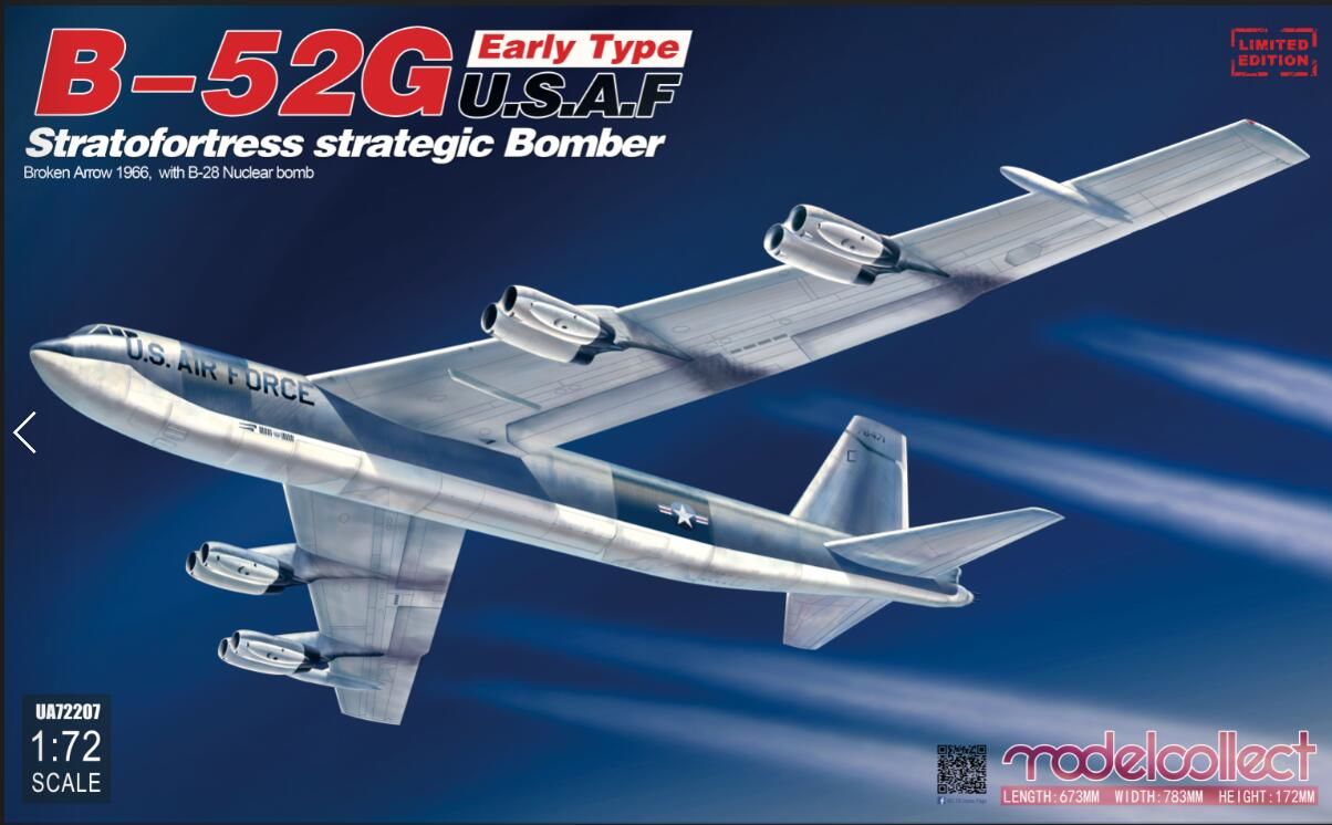 Modelcollect UA72207 - 1:72 B-52G early type U.S.A.F stratofortress strategic bomber