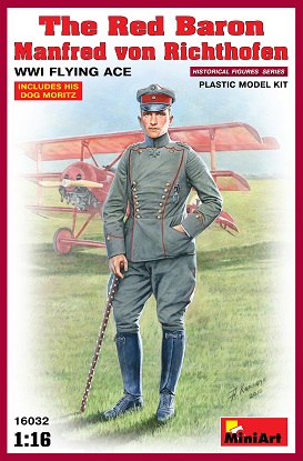 Miniart 16032 - 1/16 Wwi Flying Ace Manfred Von Richthofen - Der Rote Baron