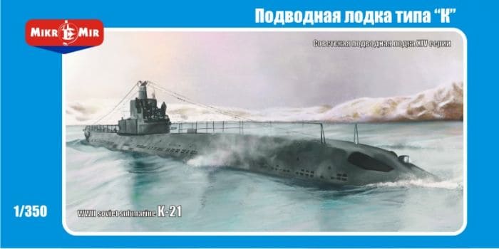 (X) Micro Mir AMP MM350-003 - 1:350 K-21 WWII Soviet submarine - Neu