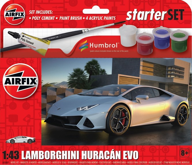 Airfix A55007 - 1/43 Starter Set - Lamborghini Huracan - Neu