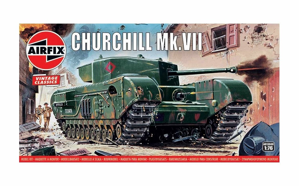Airfix A01304V - 1/76 Churchill Mk.VII Tank - Vintage Classics - Neu