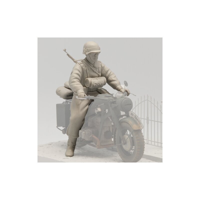 SOL Model 180 - 1/16 Figur/Bausatz - Deutscher Motorrad Soldat 1 - Neu