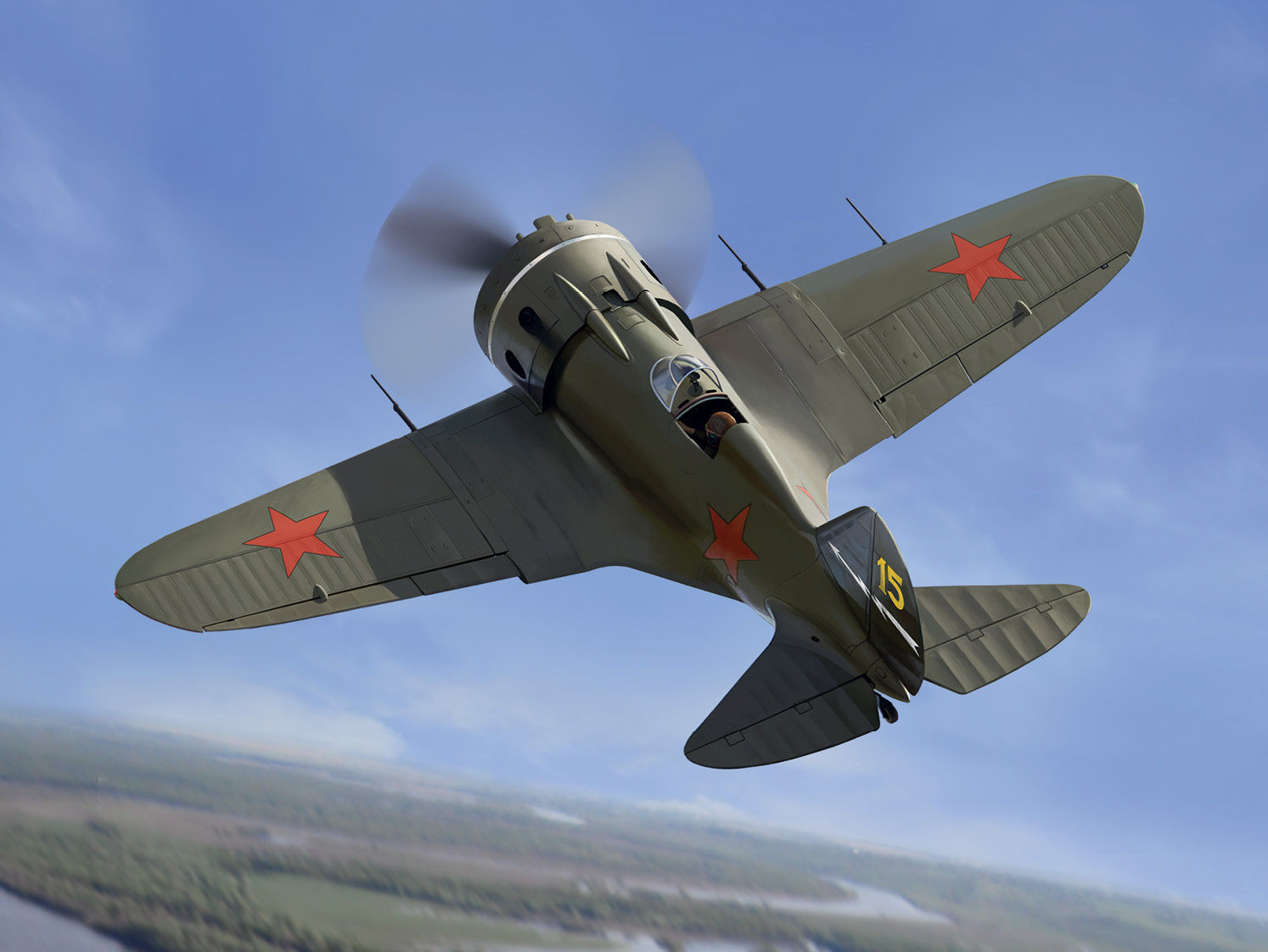 ICM 48098 - 1:48 I-16 type 28 WWII Soviet Fighter - Neu
