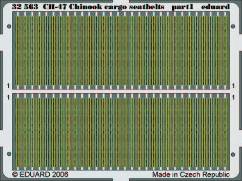 Eduard Accessories 32563 - 1:35 Ch-47 Chinook Cargo Seatbelts Für Trumpeter Bausatz - Ätzsatz - Neu