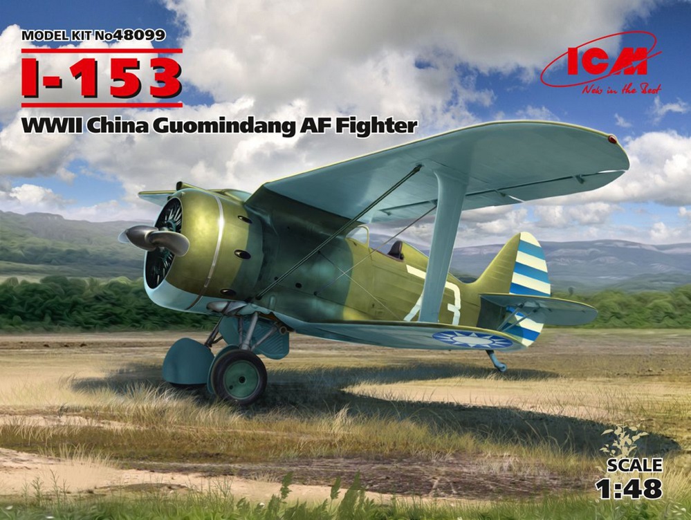 ICM 48099 - 1:48 I-153,WWII China Guomindang AF Fighter - Neu
