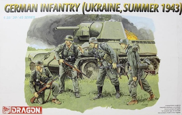 Dragon 6153 - 1/35 WWII Figurenset German Infantry - Ukraine Summer 1943  - Neu