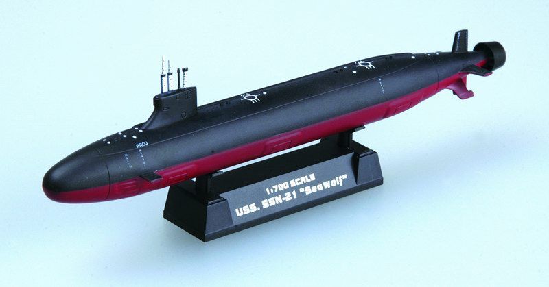 Hobbyboss 87003 - 1:700 USS SSN-21 SEAWOLF ATTACK SUBMARINE- Neu