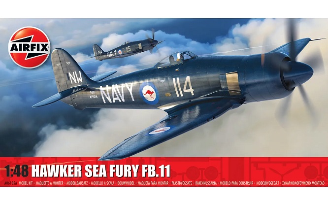Airfix A06105A - 1/48 Hawker Sea Fury FB.II - Neu