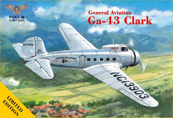 Modelsvit SVM-72030 - 1:72 GA-43"Clark" airliner,in "Western Air Express"service