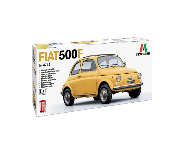 Italeri 4715 - 1:12 Fiat 500 Upgraded Edition - Neu
