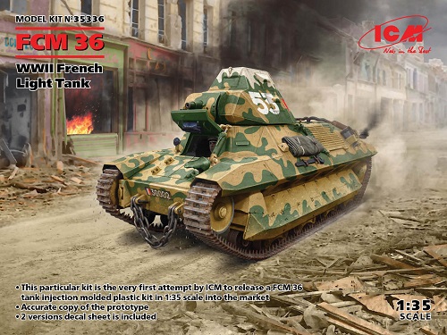 ICM 35336 - 1:35 FCM 36, WWII French Light Tank - Neu