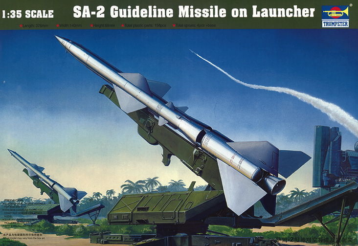 Trumpeter 00206 - 1:35 SA-2 Guideline Missile w/Launcher Cabin - Neu