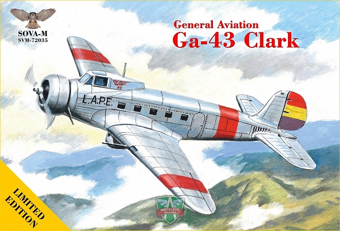 Modelsvit  SVM-72035  - 1:72 GA-43"Clark" airliner ( In L.A.P.E. service) - Neu
