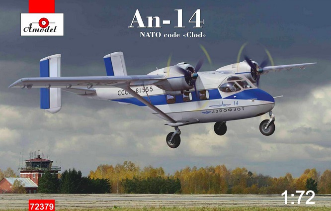 Amodel  AMO72379 - 1:72 Antonov An-14 NATO code "Clod" kit 2 - Neu