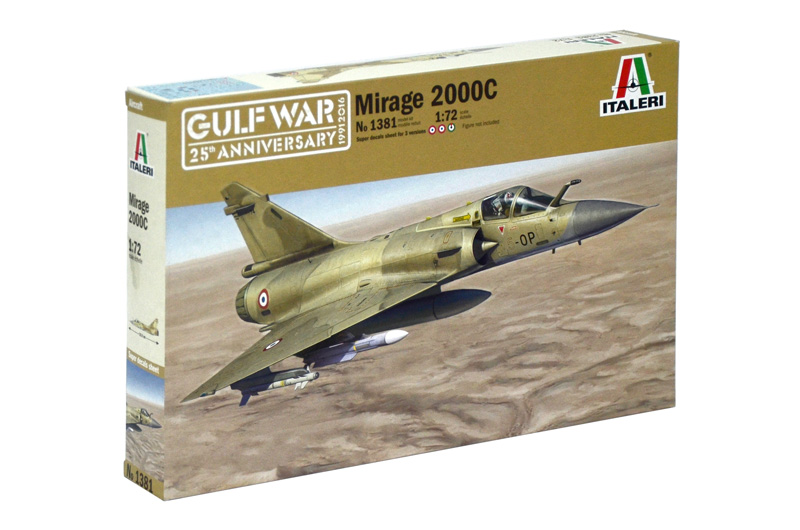 Italeri 1381 - 1/72 Mirage 2000C - Gulf War - 25Th Anniversary - Neu