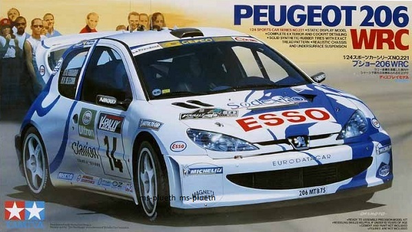 Tamiya 24221 - 1/24 Peugeot 206 WRC - Neu