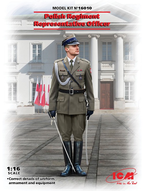 ICM 16010 - 1:16 Polish Regiment Representative Officer - Neu